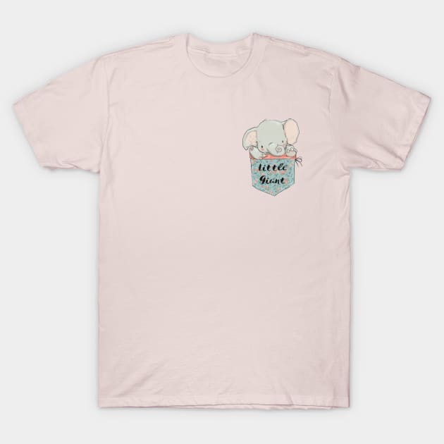 Pocket Elephant T-Shirt by EveFarb